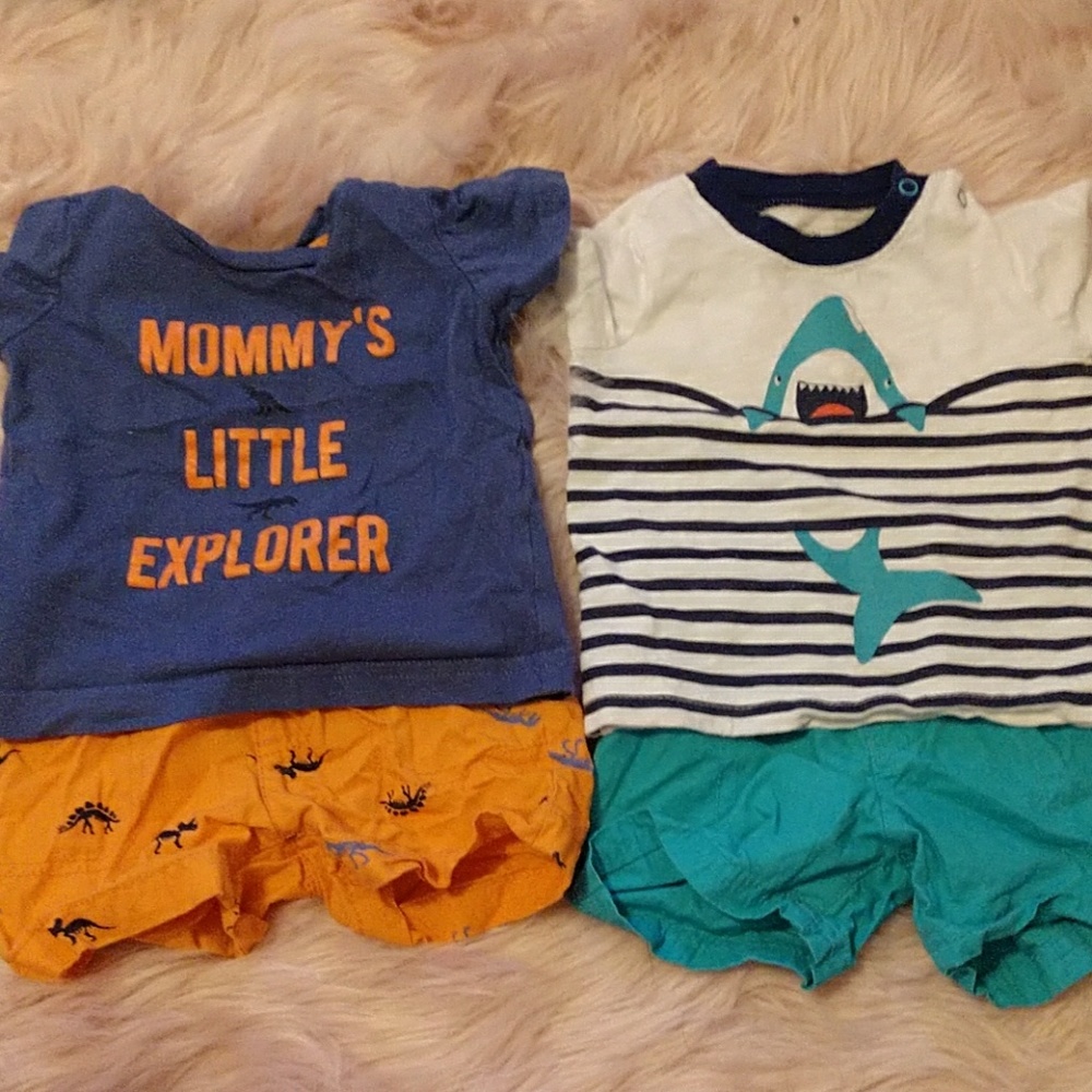 Carter's 2) 2 piece sets